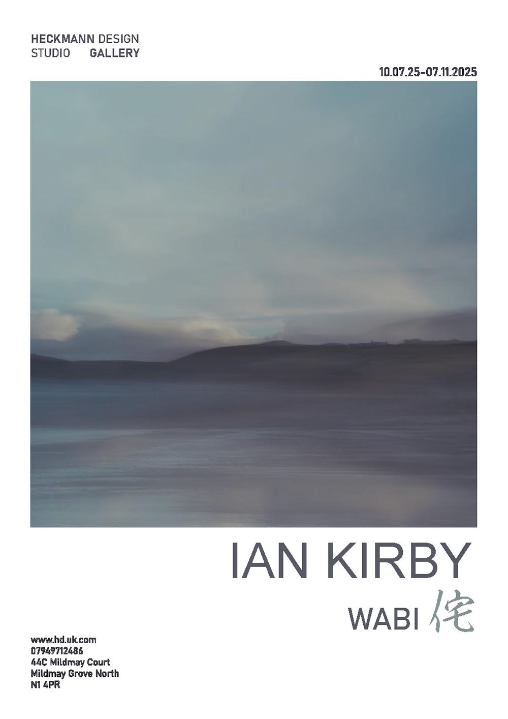 Ian Kirby, Wabi – exhibition poster