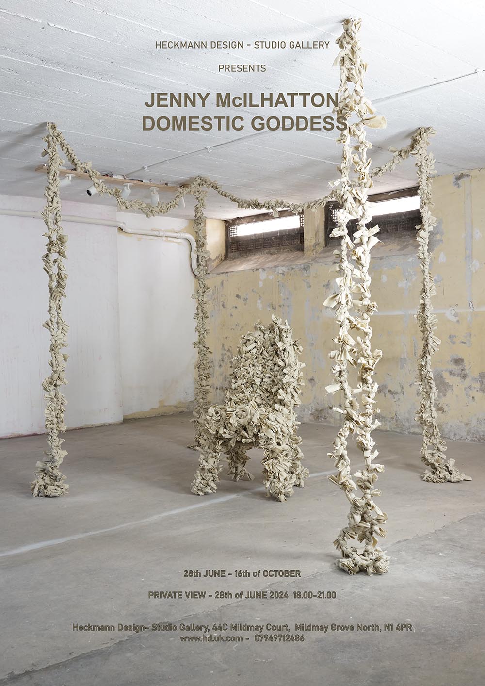 Jenny McIlhatton, Domestic Goddess; Worship at her Altar – exhibition poster