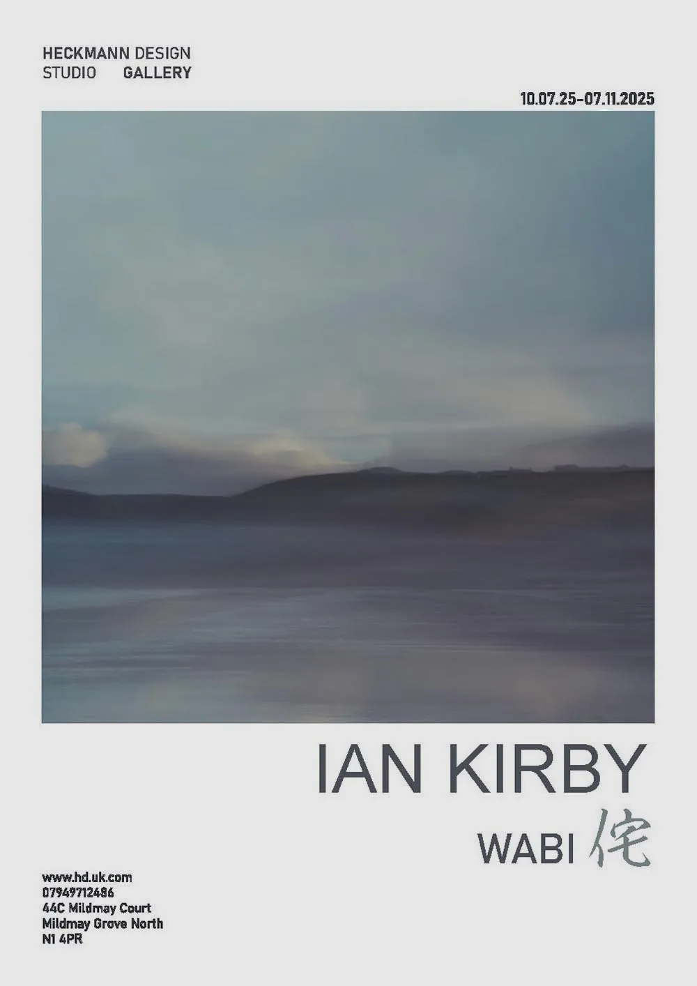 Ian Kirby, Wabi – exhibition poster